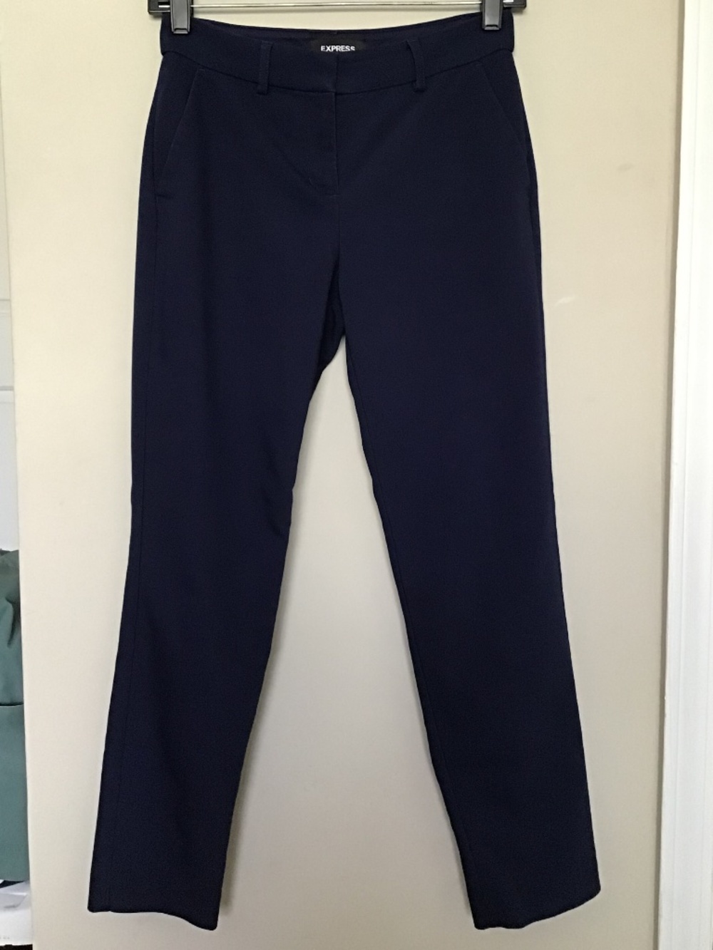 Express Size: 00 Navy Columnist Ankle Midrise Pants